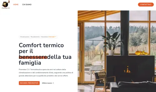 Captura de pantalla del sitio web Prometeo CV, una plataforma para crear currículums
